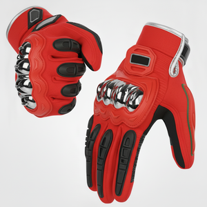 Gants de course moto certifiés CE de qualité supérieure pour le marché américain |   Gants d'équitation en cuir antidérapants - Product Image 1