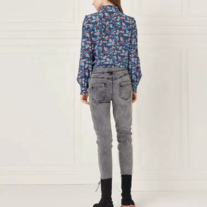 Blusas Casuales de Verano 2026 con Estampado Floral Vintage, Manga Larga, Elegantes, para Mujer Joven, Fabricantes de Ropa Femenina, Personalizadas - Product Image 3