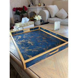 Plateau de service élégant en MDF avec motif imprimé, 60 oz, pour l'entertainment et les boissons promotionnelles - Product Image 5