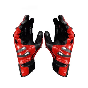 Guantes de Carreras Unisex de Cuero Genuino de Alta Calidad, Ligeros, Transpirables y Resistentes al Viento, para Motociclismo al Aire Libre - Product Image 4