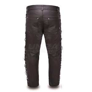 Export Quality Winter <b>Plus</b> <b>Size</b> Motorbike <b>Leather</b> <b>Pant</b> for Men Strong Material Comfortable with Safety Stitching Fine Finish - Product Image 4