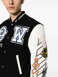 Veste universitaire pour homme de haute qualité avec logo personnalisé, streetwear, veste vintage Letterman, manches en cuir et laine, veste bomber unisexe - Product Image 6