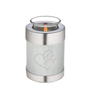 Blue Enamel Tealight Cremation Urn <b>Pet</b> <b>Ashes</b> <b>Keepsake</b> Decorative Urns Dog And Cat Funeral <b>Ashes</b> Metal Urns Supplier - Product Image 1