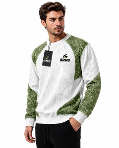 Sweat-shirt délavé pour homme, col rond classique, style vintage, décontracté, coupe oversize, en coton, pour tous les jours - Product Image 2