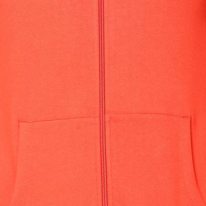 Wholesale <b>Men's</b> <b>Orange</b> Hooded Zip-Up Sweatshirt Regular Fit Solid Color Casual French Terry 100% Cotton Zip-up <b>Hoodie</b> - Product Image 6