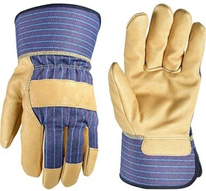 Cuero de piel de vaca dividido guantes de trabajo de los hombres de estilo personalizado guantes de seguridad de cuero - Product Image 1
