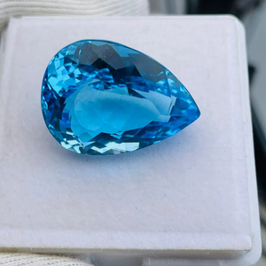 Topaze bleue naturelle en forme de poire, grande taille 58,81 carats, qualité AAA, lustre parfait, disponible à prix avantageux. - Product Image 3