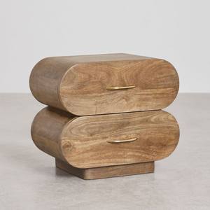 Mesita de noche Vandana Nova Zentrix de madera de mango 55x35 cm - Product Image 3