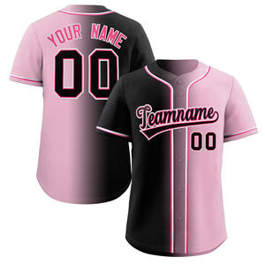 Maillot de baseball personnalisé brodé, respirant, en polyester, avec logo et nom imprimés numériquement, pour hommes - Product Image 3