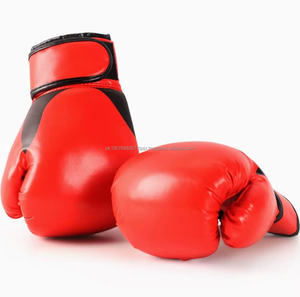 Guantes de Boxeo de Cuero al por Mayor de 8-14 oz con Logotipo Personalizado para Adultos y Niños, Entrenamiento de MMA y Kick Boxing, Negro, Rojo, Blanco, Azul - Product Image 5