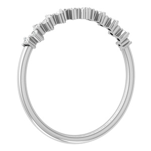 Premium Lab Grown Diamond <b>Rings</b> 14K 18K 22K Solid Gold Zig Zag Band <b>Ring</b> Fashion Dainty <b>Rings</b> for <b>Girls</b> Valentine's Day Gifted - Product Image 4