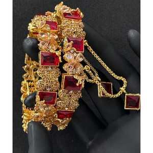 Joyería para la llegada del Eid para mujeres, venta al por mayor de conjuntos de brazaletes nupciales indios, conjunto de joyería de moda disponible para la venta - Product Image 1