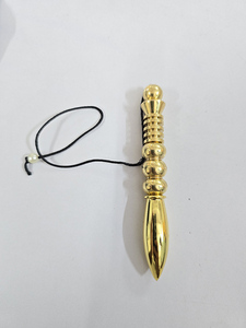Pendule en métal doré double ISIS Karnak fait main pour la radiesthésie - Pendule métaphysique New Age en métal à prix raisonnable - Product Image 4