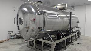 Machine de lyophilisation commerciale WHFD-100 en acier inoxydable, longue, motorisée, pour la transformation alimentaire, à commande automatique PLC, à vapeur - Product Image 2