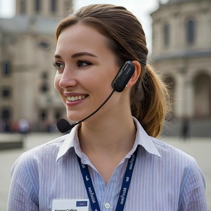 [EARZONE] Système de communication sans fil à oreille ouverte pour visites touristiques, Récepteur audio Bluetooth, Guide audio sans fil LiberLink - Product Image 1