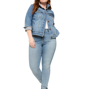 Chaqueta Vaquera para Mujer Talla Grande, Muestra Gratuita, Tela al por Mayor Personalizable, la Mejor Calidad - Product Image 2