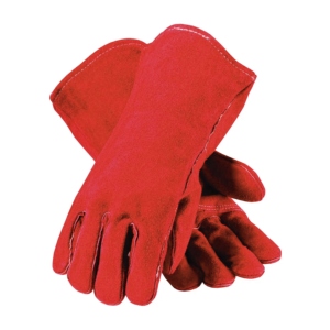 Gants de sécurité robustes en cuir de vachette pleine fleur pour la construction, la lutte contre les incendies, le soudage, l'industrie, le barbecue, avec doublure en coton pour le barbecue - Product Image 6