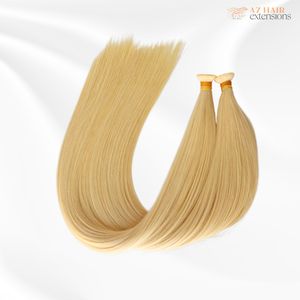 Blonde Genius Weft Bundle Cuticule Aligné Extensions de Cheveux Humains Vierges Du Vietnam Donateurs Cheveux Lisses Décolorés - Product Image 4