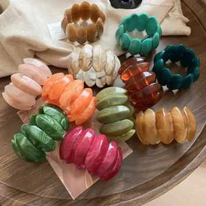 Whimsy Art Craft Export Quality Handmade Eco-Friendly <b>Resin</b> Bangle Glazed Finish Florals Pattern for Women Fashion Wear Wedding - Product Image 1