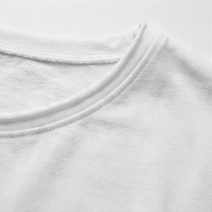Women's <b>2</b> <b>Piece</b> Knitted Cotton Shorts <b>Set</b> Asymmetrical Neck Short Sleeve Loose Fit Solid <b>White</b> Casual Spring Summer Wear - Product Image 4
