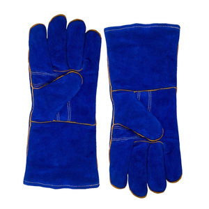Welding <b>Gloves</b> 14 Inch Factory Direct Wholesale Heat Resistant Split Leather Safety <b>Gloves</b> for Industrial and Heavy - Product Image 4