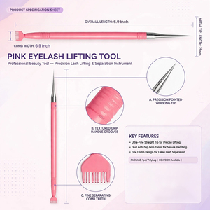Outils de séparation pour rehaussement de cils en gros, instruments de beauté pour cils en acier inoxydable de haute qualité par Bahasa Pro - Product Image 2