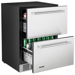 Frigorifero Compatto da Incasso in Acciaio Inox da 24 Pollici con Doppio Controllo della Temperatura - Product Image 1