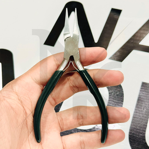 คีมปากแบนทรงเพรียว ขนาด 120 มม. สแตนเลสคุณภาพสูง ด้ามจับ PVC สำหรับงาน DIY ดัดลวด ทำเครื่องประดับ - Product Image 2