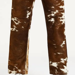 กางเกงหนังวัวแท้ 100% สำหรับผู้ชาย ปรับแต่งได้ กางเกงหนังวัวสไตล์ตะวันตก - Product Image 5