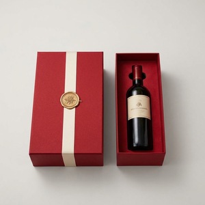 Boîtes à vin en papier rigide recyclables en gros, impression personnalisée, boîtes cadeaux magnétiques haut de gamme pour offrir en cadeau - Product Image 6