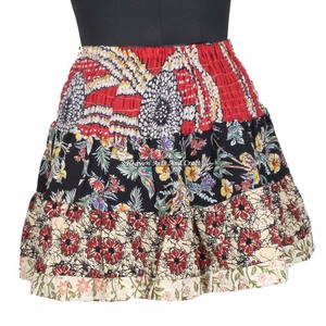 2026 New Fashion Design Outdoor Cotton Women Mini <b>Skirt</b> Newest Summer Girls Cotton Mini <b>Skirt</b> Vintage Indian Boho Hippie Mini - Product Image 5