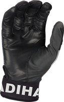 Gants de frappeur de baseball en cuir de haute qualité, antidérapants, avec support flexible pour les mains, protection rembourrée, fermeture auto-agrippante en cuir véritable