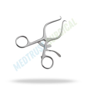 เครื่องมือถ่างผิวหนังแบบยึดติดในตัว ขนาด 12.5 ซม. สำหรับผ่าตัด 3x4 ง่าม ทำจากสแตนเลส - Product Image 4