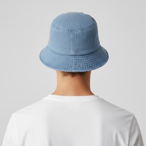 Chapeau Bob Unisexe en Denim Délavé de Qualité Supérieure, Confort Optimal, Léger et Respirant - Product Image 3