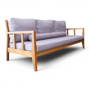 Commercial Grade Solid Teak <b>Wood</b> 3 Seater <b>Sofa</b> Mid Century Modern Outdoor Chair Couch Fabric Garden Patio Lounge <b>Sofa</b> Furniture - Product Image 5