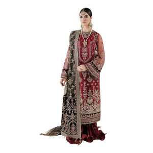 Modernos Vestidos de Fiesta Pakistaníes de 3 Piezas, Traje Bordado para Damas, Medidas Personalizadas, Colores para Bodas y Fiestas, Venta al Por Mayor - Product Image 1