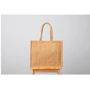 Sac à main en jute naturel, léger et écologique, idéal pour le travail, l'école et les sorties décontractées, disponible à la vente - Product Image 2