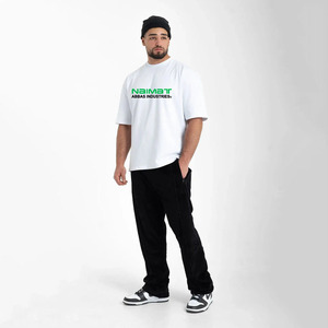 Camiseta Extra Grande para Hombre, 100% Algodón, Ecológica, con Serigrafía Personalizada, Blanca, Talla Grande - Product Image 1