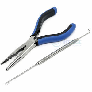 Alicates Multiusos de Acero Inoxidable de Alta Calidad de 6 Pulgadas para Extensiones de Cabello, Ligeros, Reutilizables, con Mangos Azules y Negros, Esenciales - Product Image 6