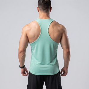 Camiseta Deportiva sin Mangas para Hombre, Diseño Frontal Personalizado, Precio Económico, Poliéster/Nailon, Color Sólido, Ecológica, Transpirable, Cuello Redondo - Product Image 6