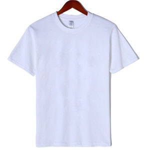 T-shirt blanc pour homme, col rond, manches courtes, tricoté, personnalisable, vêtement décontracté - Product Image 4