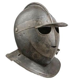 Casco de armadura cerrada europea de caballero Medieval, coleccionable, artesanía de Calvino, para Halloween, regalo, CHMN10058 - Product Image 1
