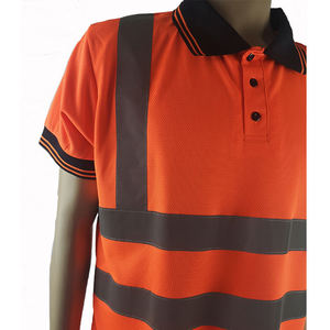 Camiseta Polo de Trabajo de Alta Visibilidad, 100% Poliéster, Reflectante, de Seguridad, para Trabajo al Aire Libre y Construcción - Product Image 4