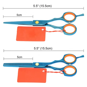 Más vendidos, herramienta de estilismo de adelgazamiento de corte de pelo profesional de 5,5 pulgadas, juego de tijeras de peluquería de acero inoxidable - Product Image 1