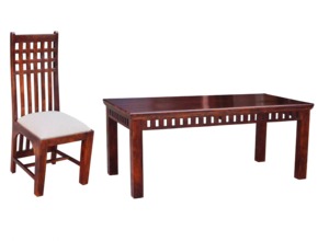High Quality Modern Luxury Royal Restaurant Furniture Solid Teak Wood <b>Dining</b> <b>Table</b> 6 Chair for Home Restaurant Sets - Product Image 6
