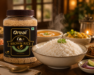 ข้าวกล้องโอเรียล ดรายซอฟท์ พรีเมี่ยม คุณภาพสูง 1 กก. เมล็ดกลาง ปี 2025 หัก 5% ผลิตในอินเดีย - Product Image 3