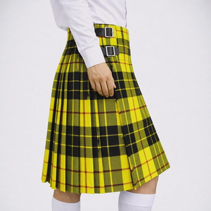 Kilt écossais jaune unisexe, jupe plissée traditionnelle des Highlands, mélange de laine, tenue de clan personnalisée, SW GROUP, adultes, service OEM - Product Image 5