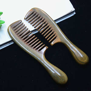 Peine de Bambú y Baquelita de Dientes Anchos con Patrón Natural de Feng Shui, Hecho a Mano, Ecológico y de Primera Calidad - Product Image 3