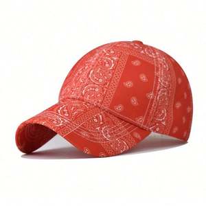 Gorra de Béisbol con Estampado Floral Paisley de Diseño, para Mujer, Nueva Colección de Verano, Venta al Por Mayor - Product Image 6
