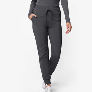 Vente en gros OEM Personnalisé Tissu Oxford Respirant Confortable Poids Lourd Multi-Poches Taille Élastique Coupe Ajustée Usage Hospitalier Femme - Product Image 2